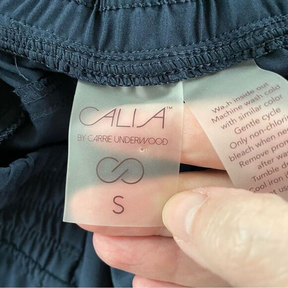 Calia Carrie Underwood Navy Blue Wide Leg Crop Pants S - Picture 5 of 7